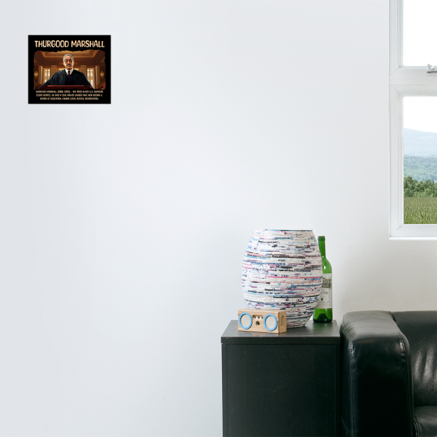 Thurgood Marshall, Black History, Black Man by UrbanLifeApparel